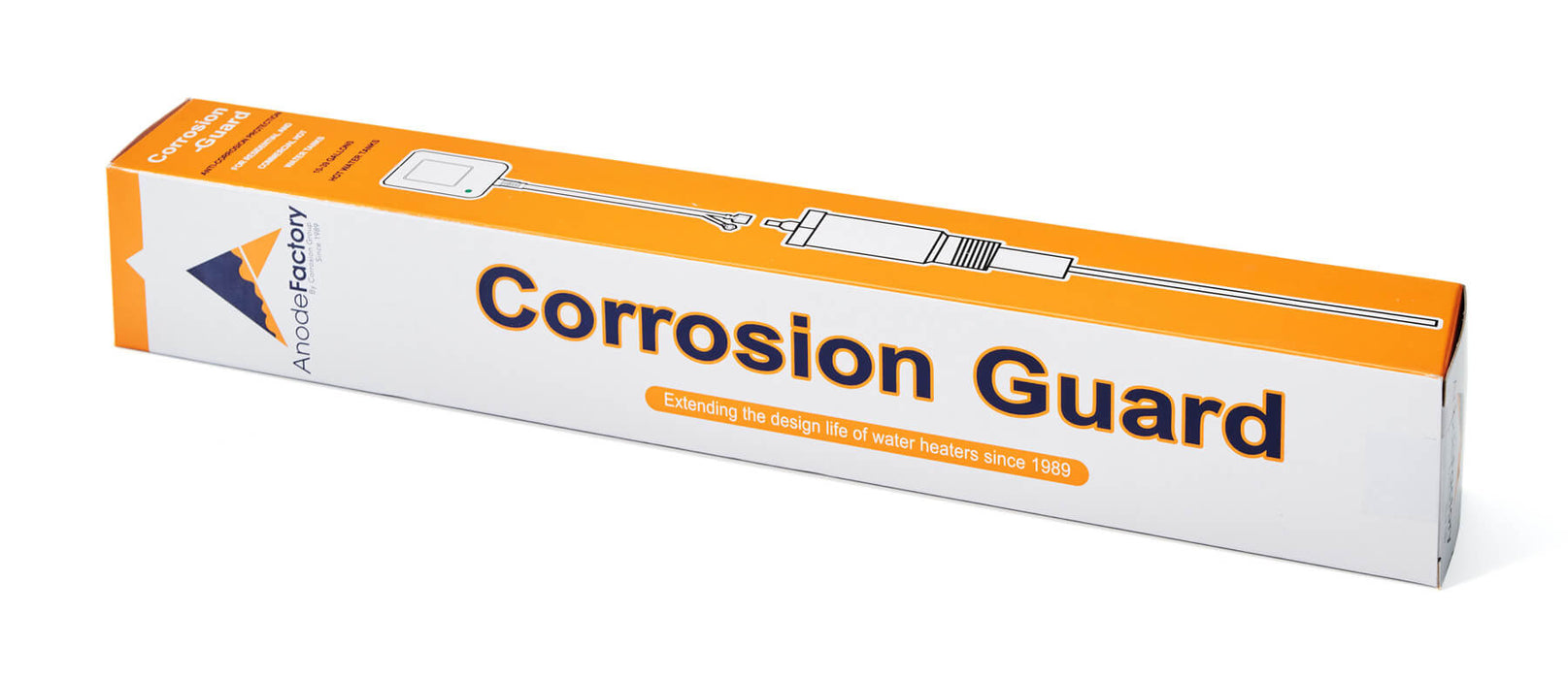 Corrosion Guard - Tie anode alimentée pour chauffe-eau, 90-120 gallons, 3/4 "-14 npt, adaptateur US